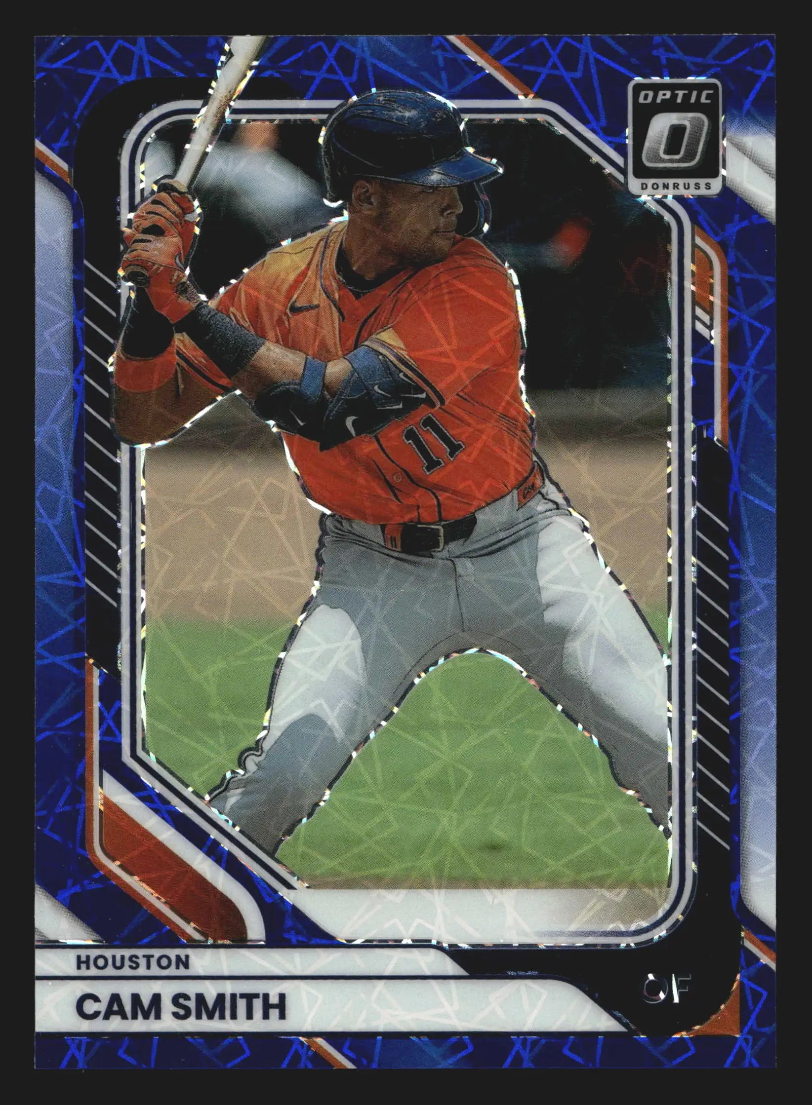 2026 Panini Donruss Optic #81 Cam Smith Blue Velocity Prizm Astros - Baseball Card Single