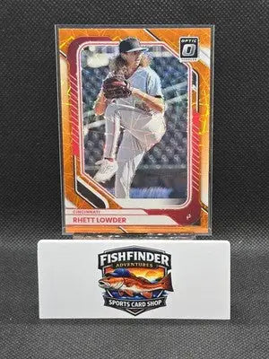 2026 Panini Donruss Optic Rhett Lowder #7 Orange Velocity Cincinnati Reds