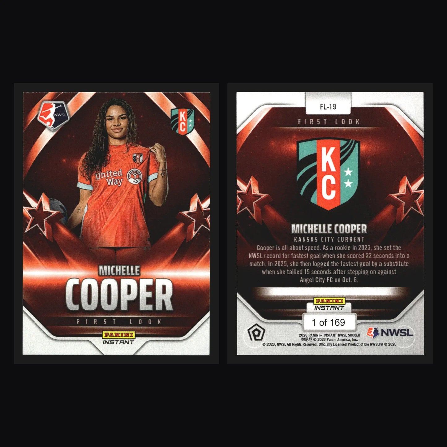2026 Panini Instant NWSL First Look Michelle Cooper #FL-19 /169 - Soccer Card Single