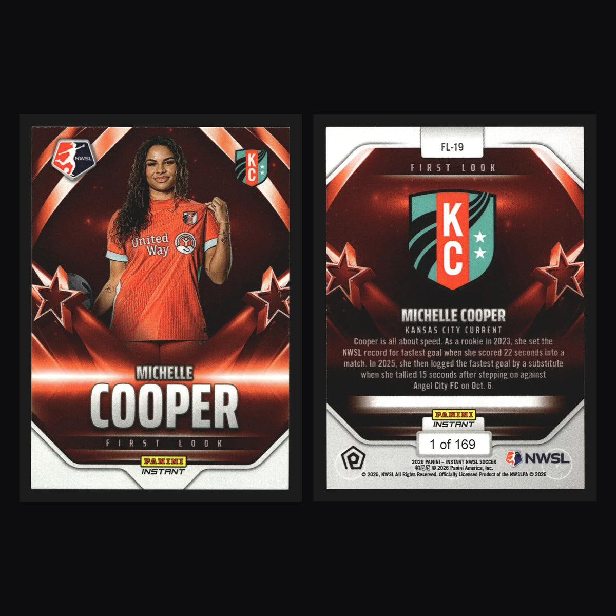 2026 Panini Instant NWSL First Look Michelle Cooper #FL-19 /169 - Soccer Card Single
