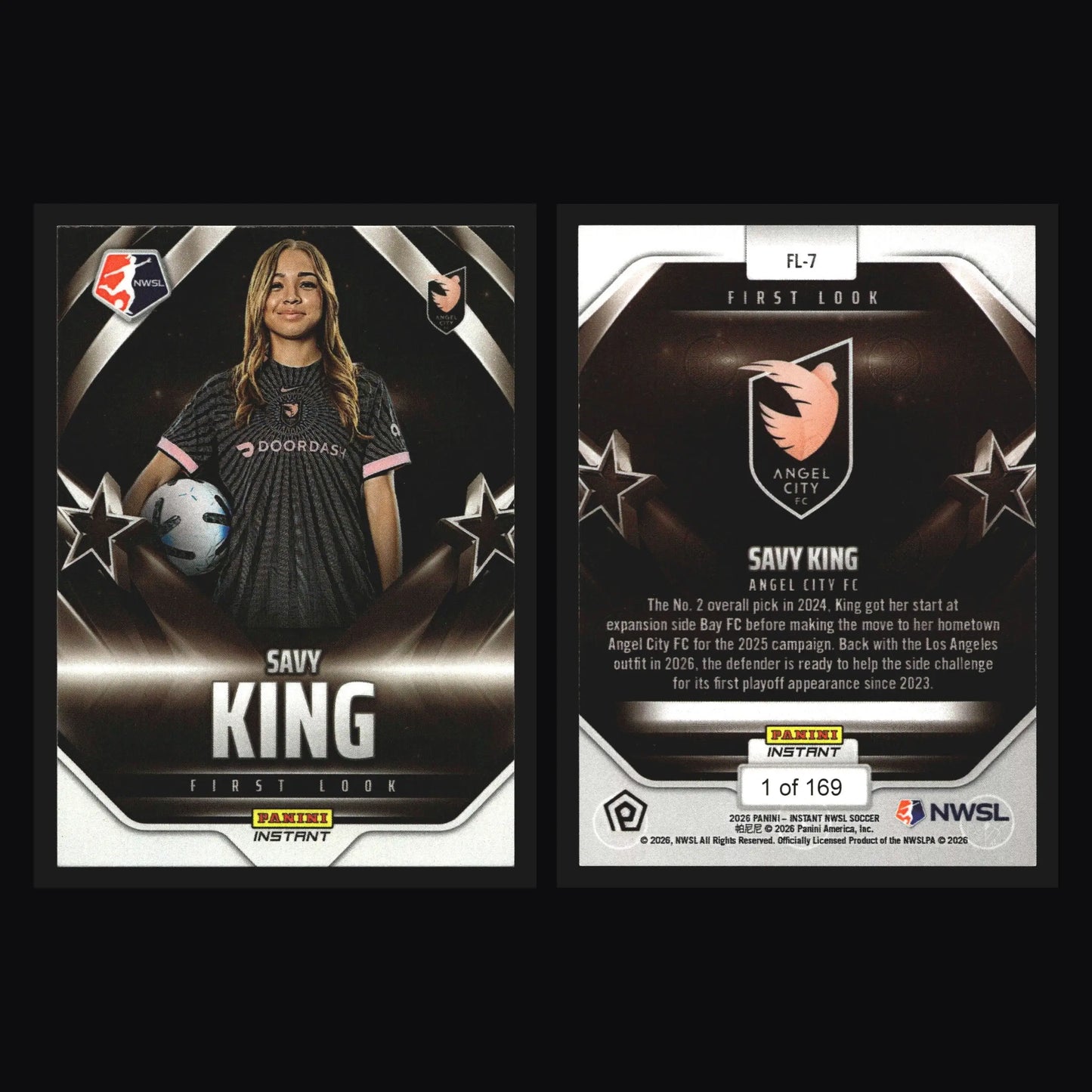 2026 Panini Instant NWSL First Look Savy King #FL-7 /169 - Soccer Card Single