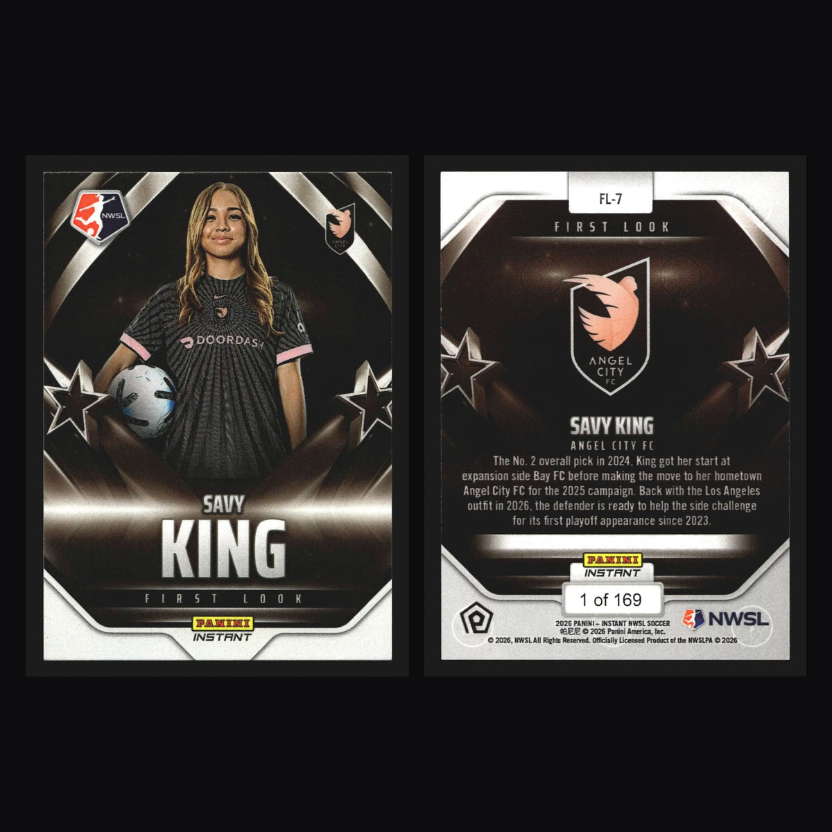 2026 Panini Instant NWSL First Look Savy King #FL-7 /169 - Soccer Card Single