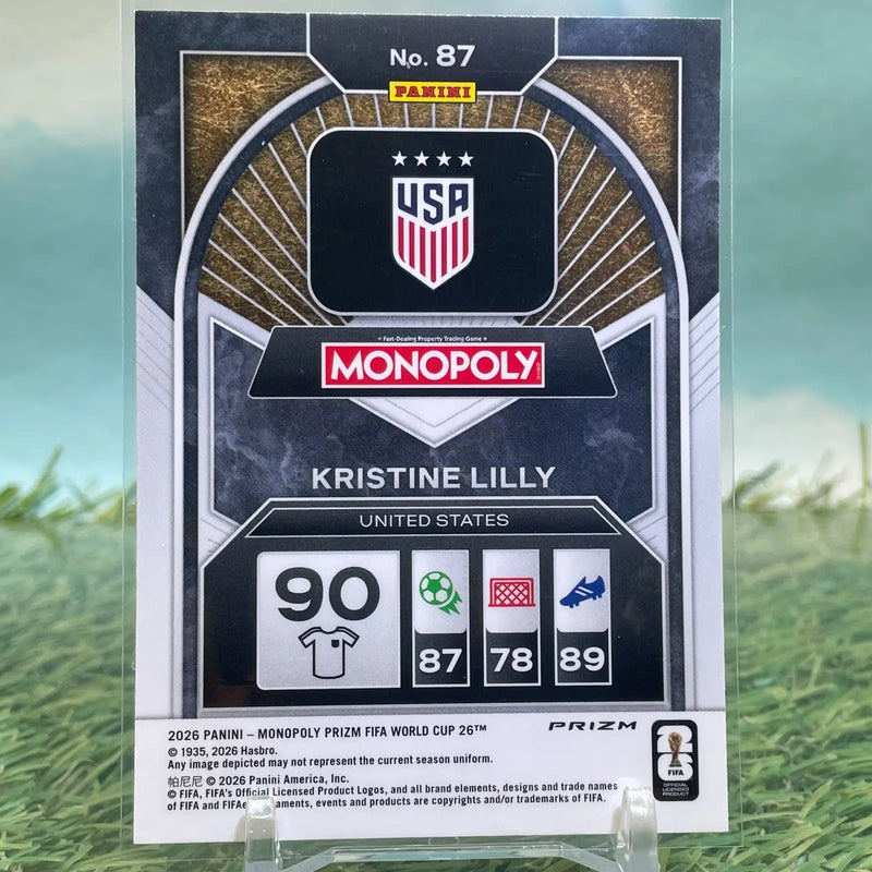 2026 Panini Monopoly Prizm Gold Cracked Ice Kristine Lilly USA FIFA KM88 - Other