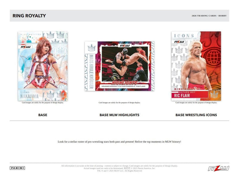 2026 Panini Ring Royalty Major League Wrestling Hobby Box | Columbia Sports Cards | Columbia Hobby - Sports Card Boxes - Toploaders - Card Savers.