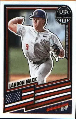 2026 Panini Stars & Stripes Prizm USA Baseball #112 Landon Mack - Baseball Card Single