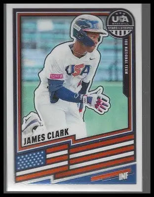2026 Panini Stars & Stripes Prizm USA Baseball #13 James Clark