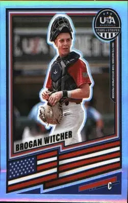 2026 Panini Stars & Stripes Prizm USA Baseball #145 Brogan Witcher