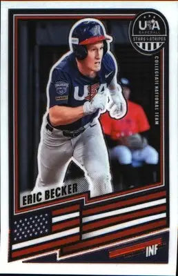 2026 Panini Stars & Stripes Prizm USA Baseball #153 Eric Becker