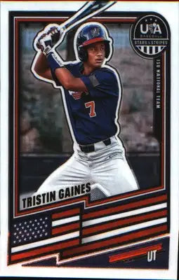 2026 Panini Stars & Stripes Prizm USA Baseball #194 Tristin Gaines - Baseball Card Single