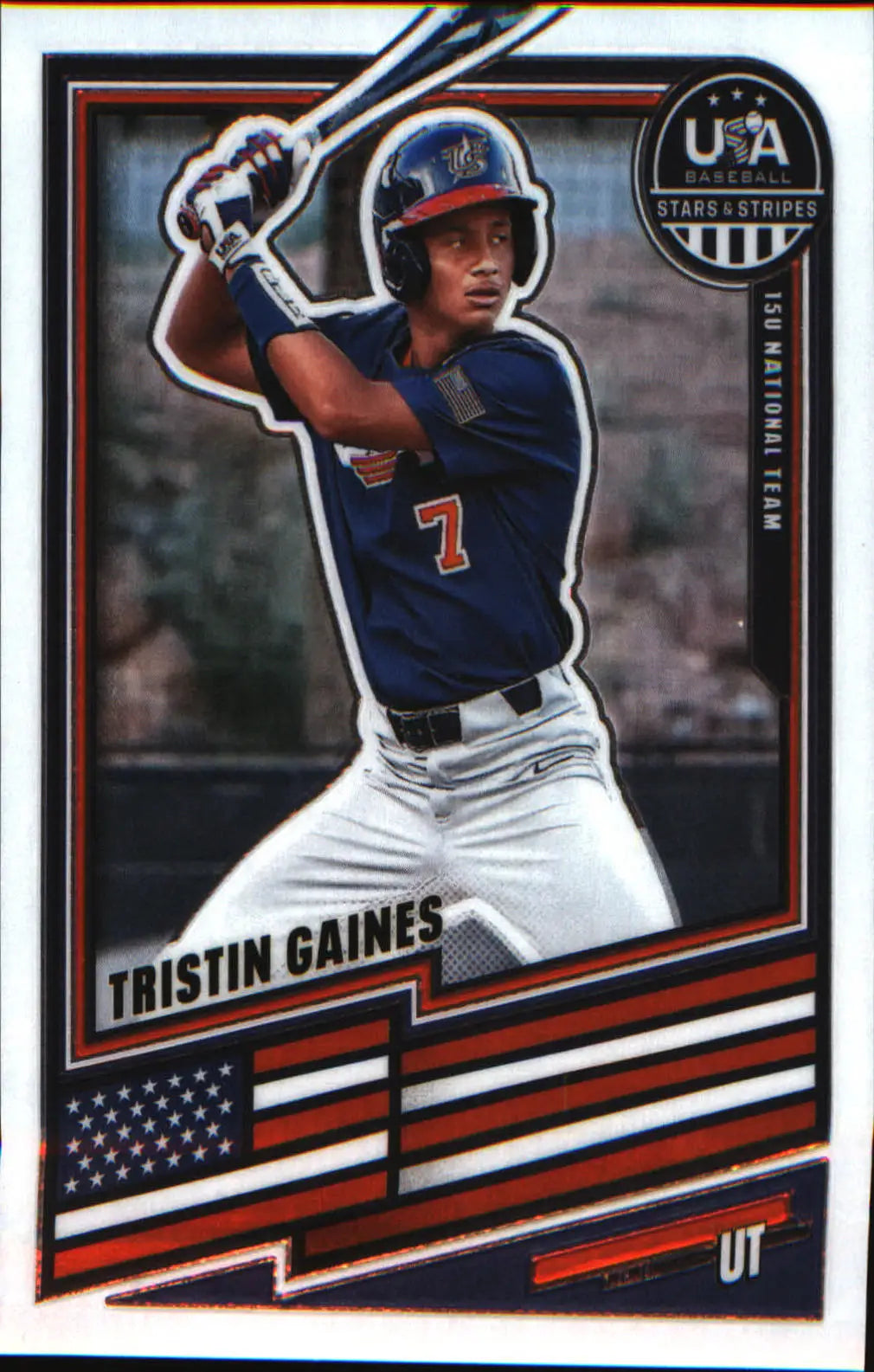 2026 Panini Stars & Stripes Prizm USA Baseball #194 Tristin Gaines