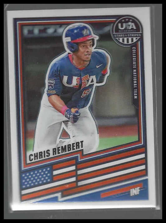 2026 Panini Stars & Stripes Prizm USA Baseball #45 AJ Ciscar - Baseball Card Single