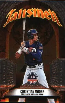 2026 Panini Stars & Stripes Prizm USA Baseball Talisman #4 Christian Moore