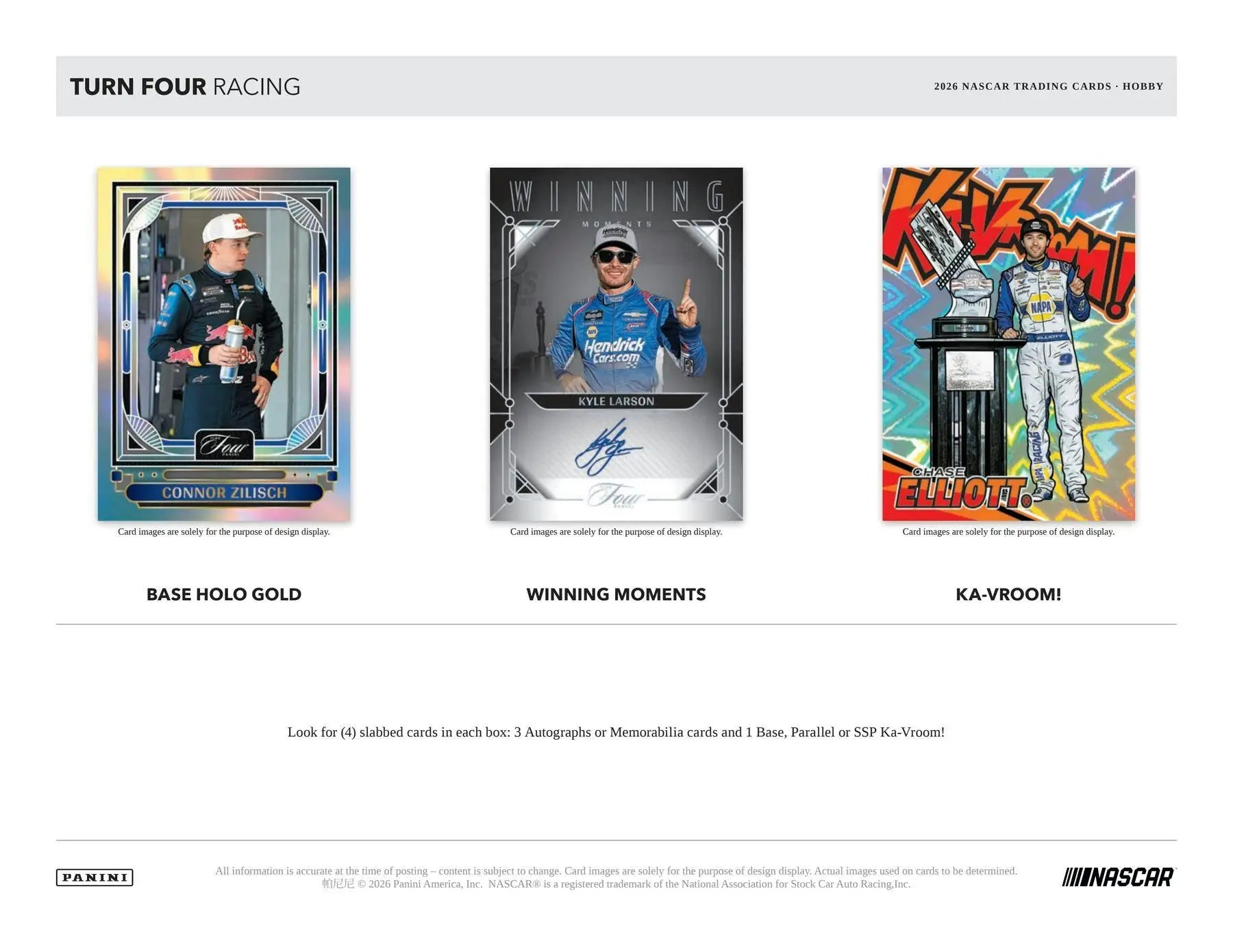 2026 Panini Turn Four Racing Hobby Box | Columbia Sports Cards - Racing Card Box