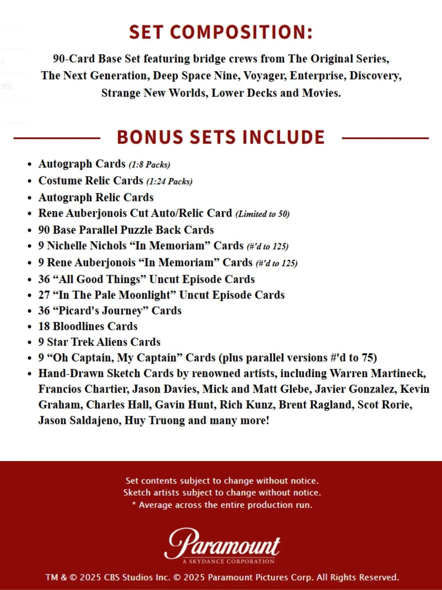2026 Rittenhouse Star Trek Connections Hobby Box - Star Trek Card Box