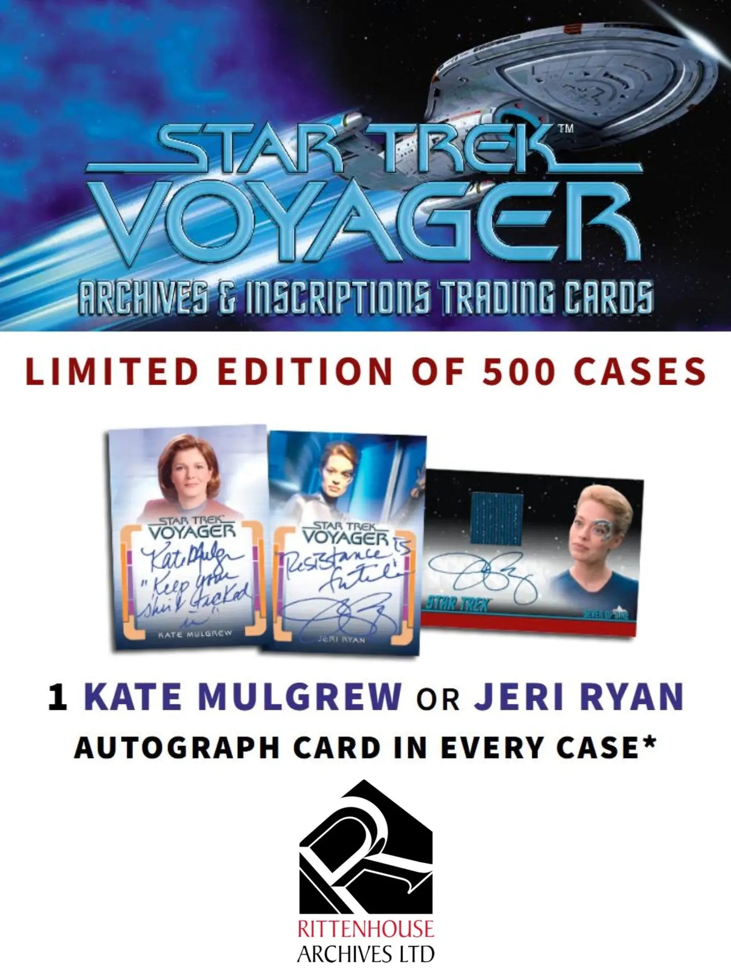 2026 Rittenhouse Star Trek Voyager Archives & Inscriptions Hobby Box - Star Trek Card Box