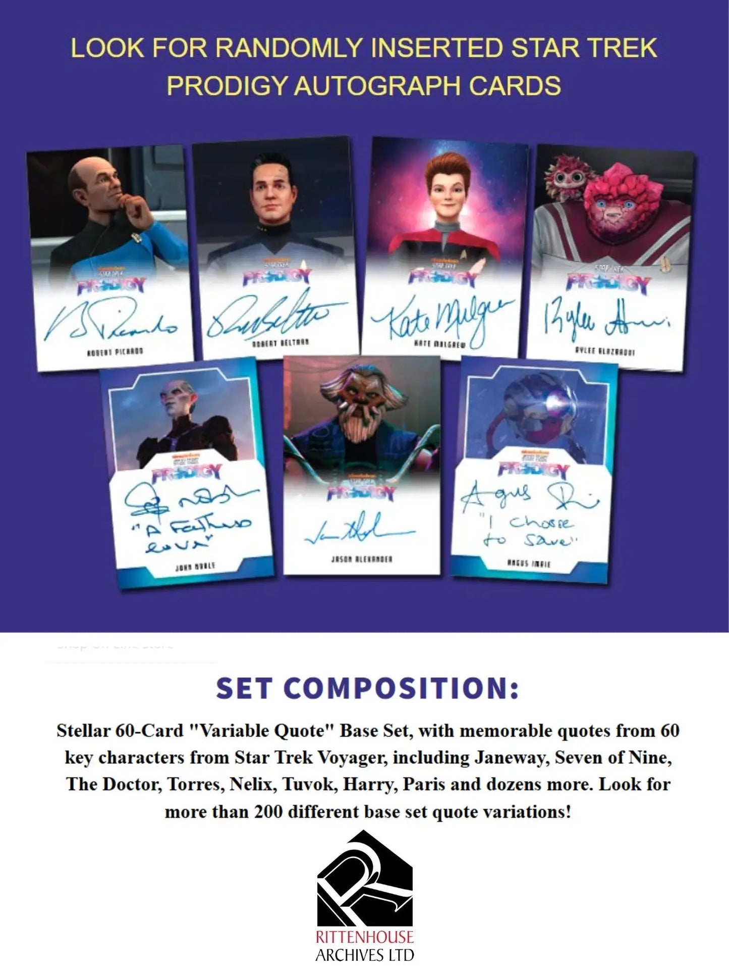 2026 Rittenhouse Star Trek Voyager Archives & Inscriptions Hobby Box - Star Trek Card Box