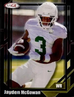 2026 SAGE Blue #46 Jayden McGowan - Football Card Single