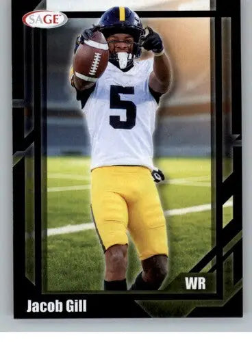 2026 Sage Retail Black #16 Jacob Gill NM-MT ID:80666 - Football Card Single