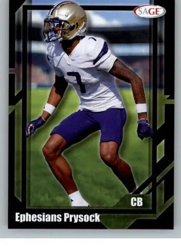 2026 Sage Retail Black #19 Ephesians Prysock NM-MT ID:80667 - Football Card Single