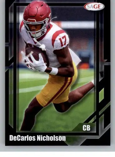 2026 Sage Retail Black #26 DeCarlos Nicholson NM-MT ID:80670 - Football Card Single