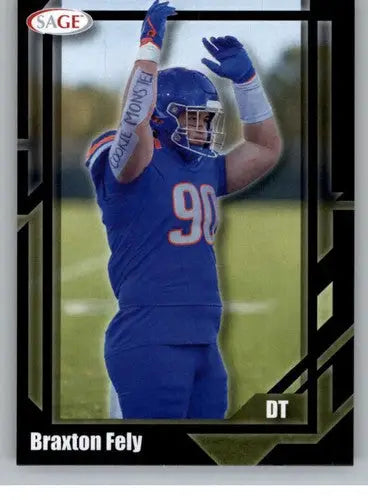 2026 Sage Retail Black #3 Braxton Fely NM-MT ID:80660 - Football Card Single