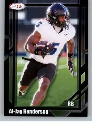 2026 Sage Retail Black #36 Al-Jay Henderson NM-MT ID:80676 - Football Card Single