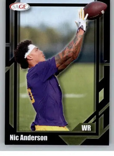 2026 Sage Retail Black #43 Nic Anderson NM-MT ID:80677 - Football Card Single