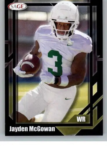 2026 Sage Retail Black #46 Jayden McGowan NM-MT ID:80680 - Football Card Single