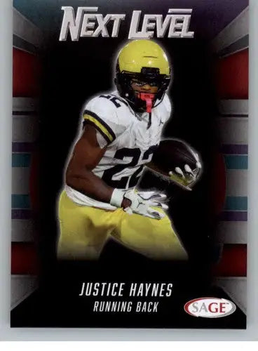 2026 Sage Retail Black #94 Justice Haynes NM-MT NXL ID:80703 - Football Card Single