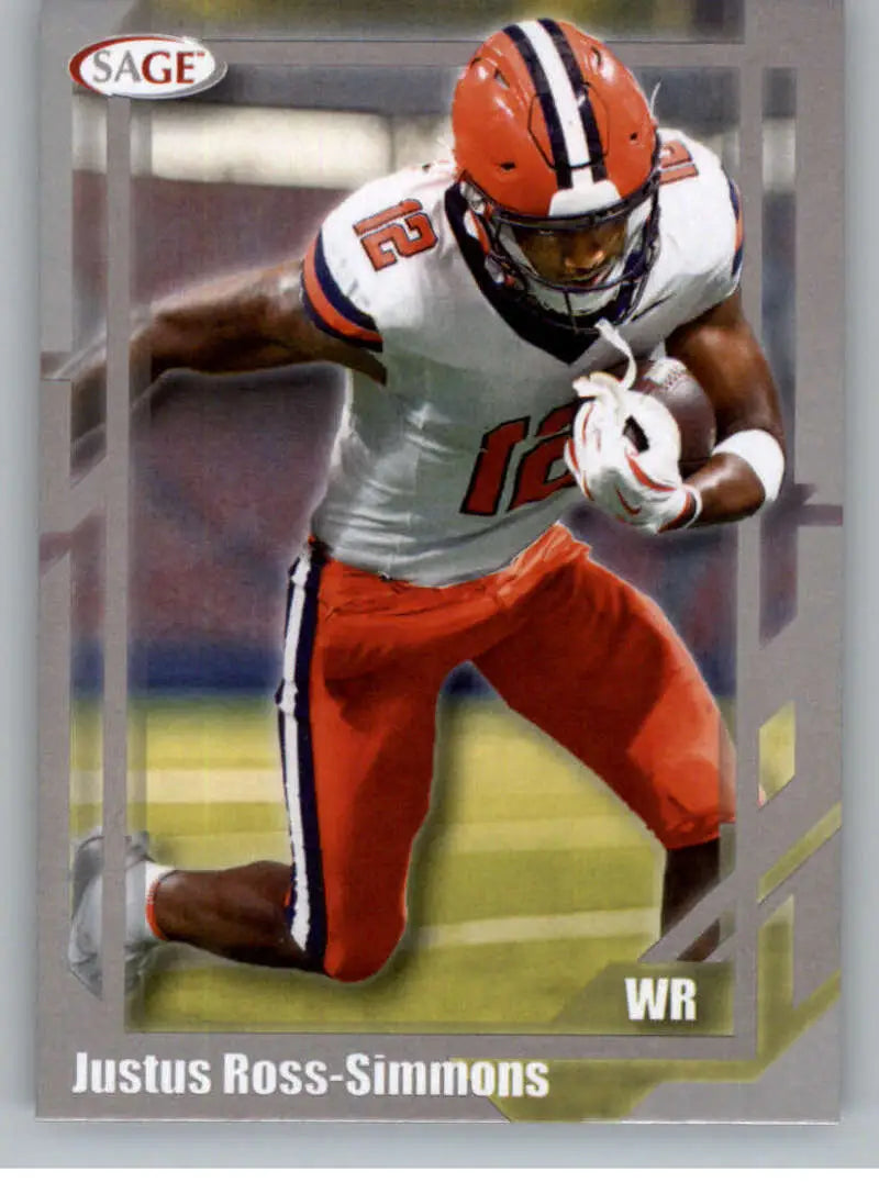 2026 Sage Retail Silver #1 Justus Ross-Simmons NM-MT ID:80611 - Football Card Single