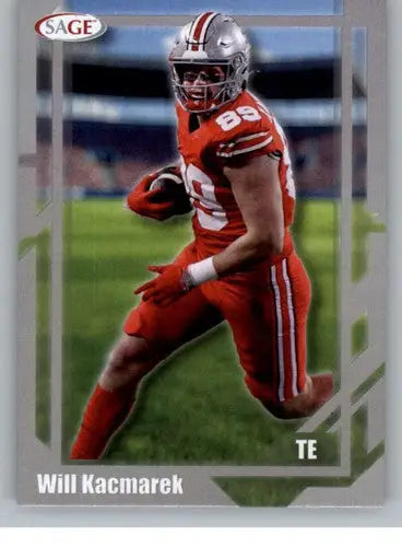 2026 Sage Retail Silver #22 Will Kacmarek NM-MT ID:80625 - Football Card Single