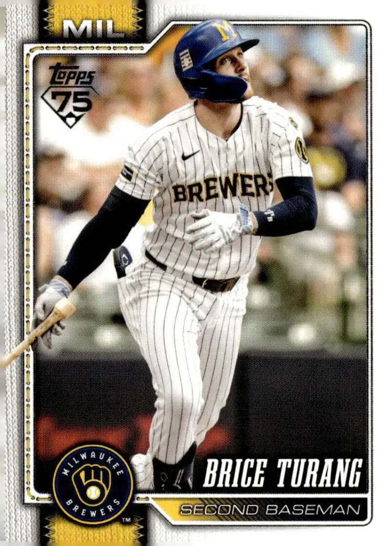 2026 Topps #105 Brice Turang NM-MT Milwaukee Brewers Baseball Card