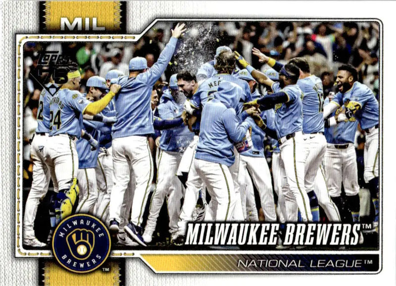 2026 Topps #107 Milwaukee Brewers NM-MT Milwaukee Brewers Baseball Card