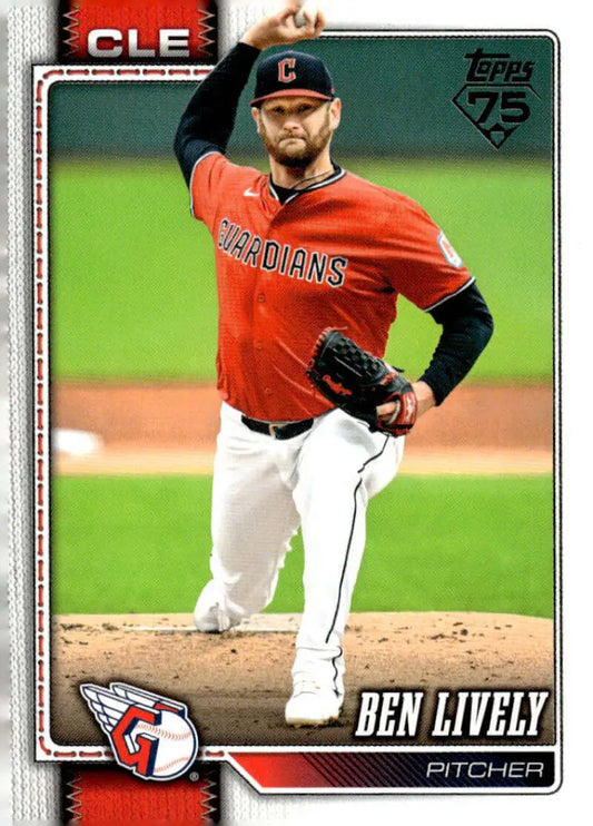 2026 Topps #109 Ben Lively NM-MT Cleveland Guardians Baseball Card