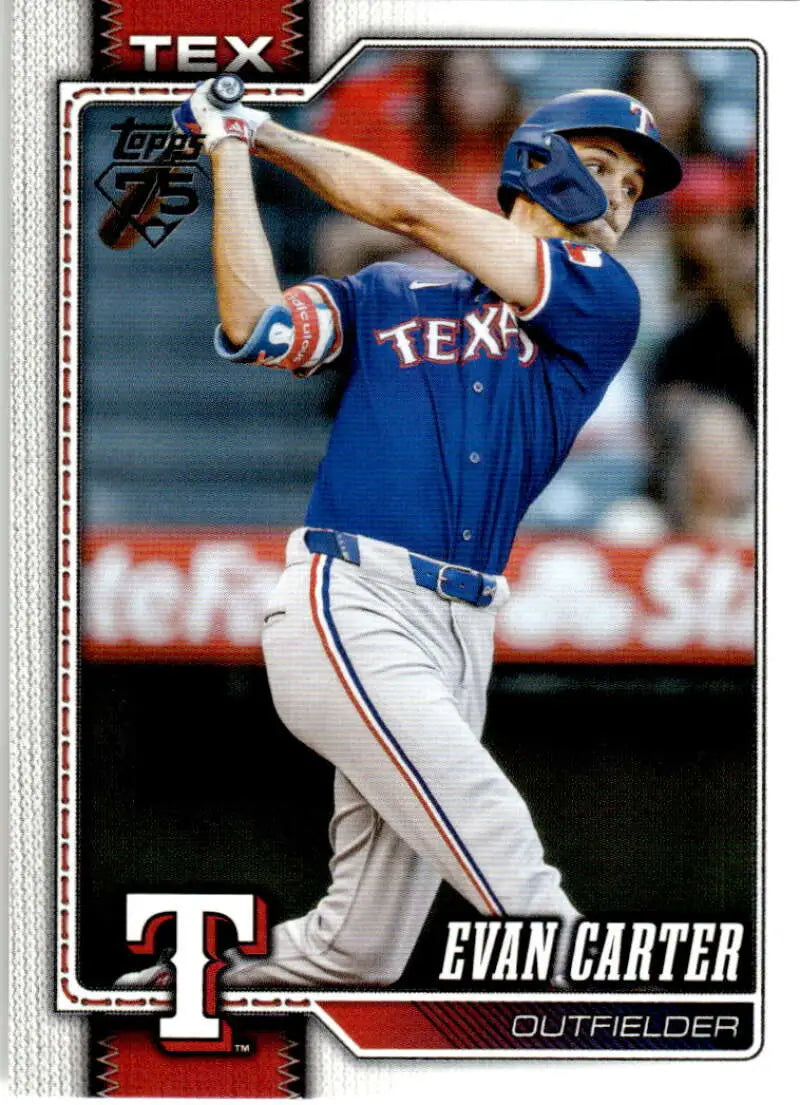 2026 Topps #110 Evan Carter NM-MT Rangers ID:82064 - Baseball Card Single