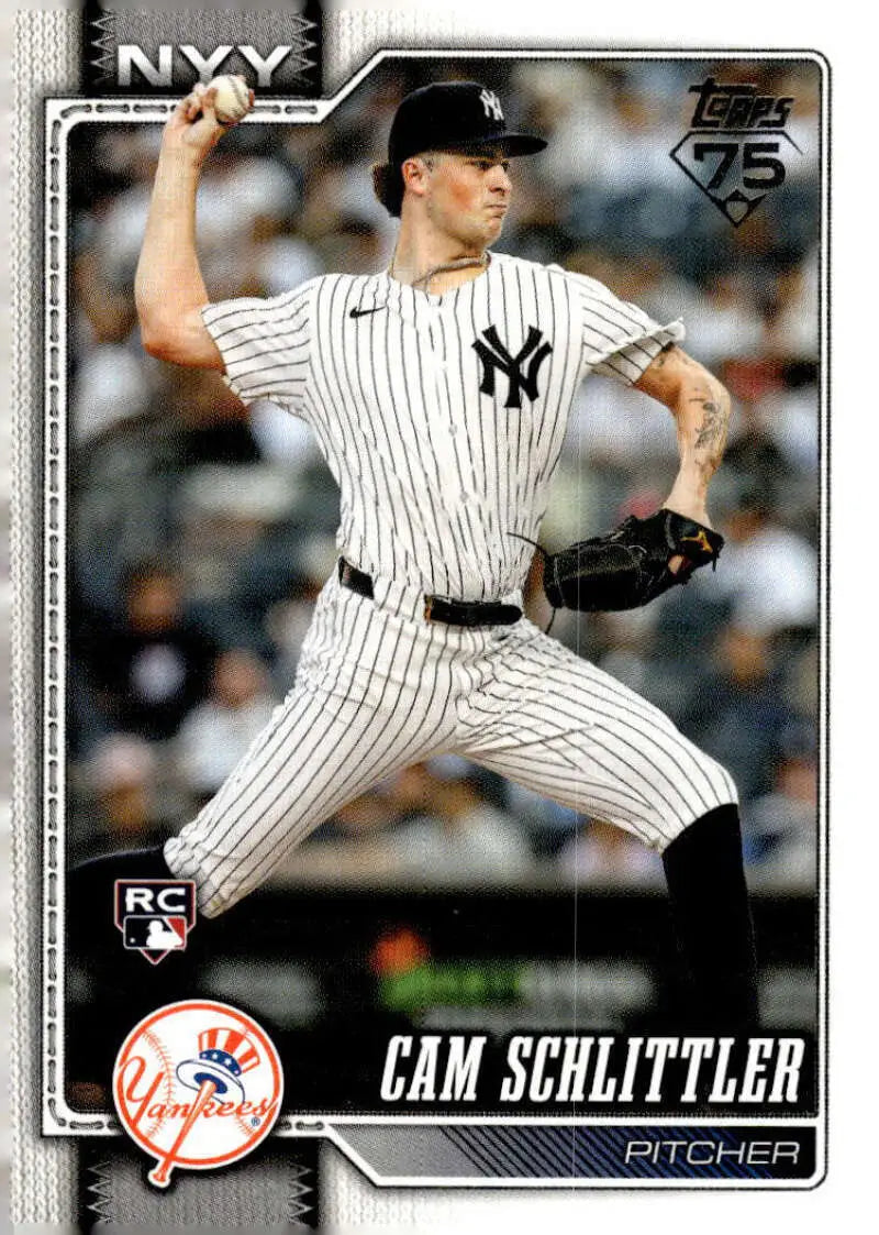 2026 Topps #111 Cam Schlittler NM-MT RC Rookie New York Yankees Baseball Card