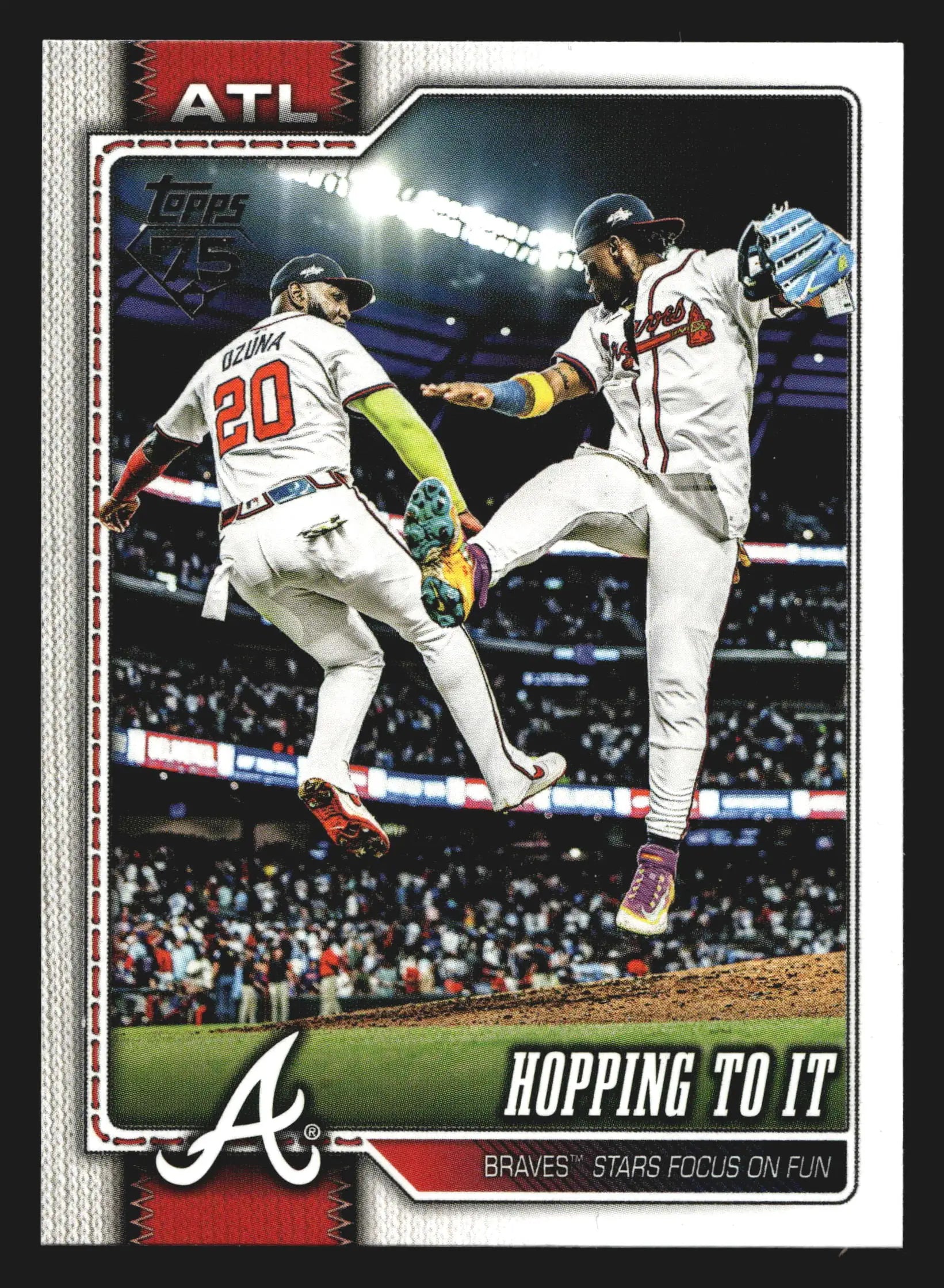 2026 Topps #118 Hopping To It Ronald Acuna Jr Marcell Ozuna Atlanta Braves
