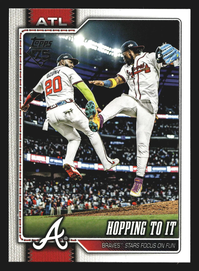 2026 Topps #118 Hopping To It Ronald Acuna Jr Marcell Ozuna Atlanta Braves