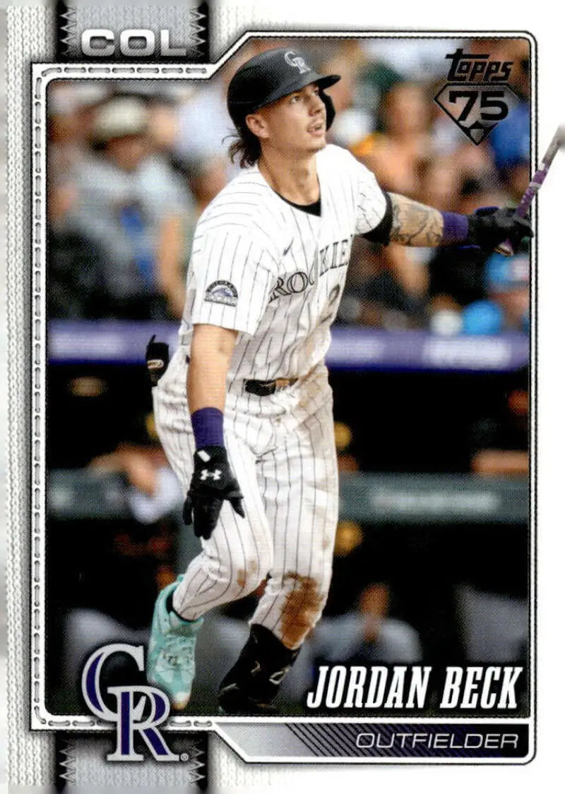 2026 Topps #12 Jordan Beck NM-MT Colorado Rockies Baseball Card