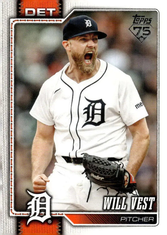 2026 Topps #121 Will Vest NM-MT Tigers ID:81801 - Baseball Card Single