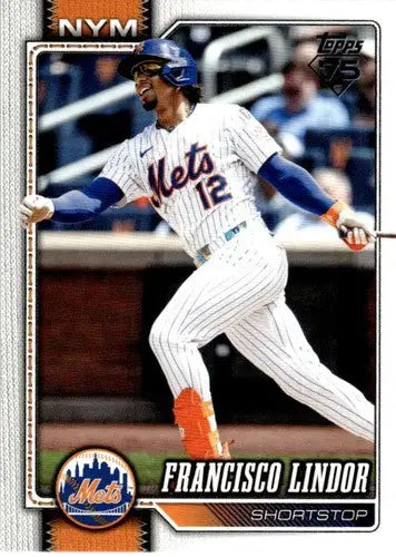 2026 Topps #123 Francisco Lindor NM-MT Mets ID:81803 - Baseball Card Single