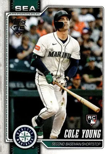 2026 Topps #129 Cole Young NM-MT RC Rookie Mariners ID:81805 - Baseball Card Single