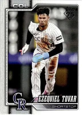 2026 Topps #136 Ezequiel Tovar NM-MT Rockies ID:82065 - Baseball Card Single