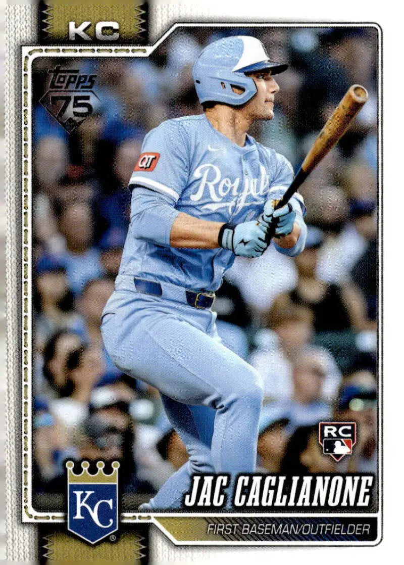 2026 Topps #138 Jac Caglianone NM-MT RC Rookie Kansas City Royals Baseball Card