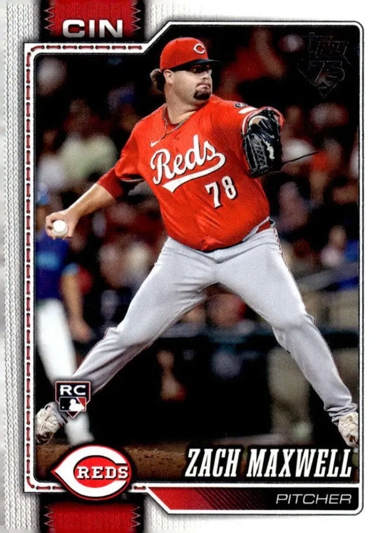 2026 Topps #143 Zach Maxwell NM-MT RC Rookie Cincinnati Reds Baseball Card