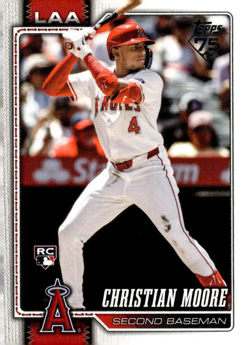2026 Topps #147 Christian Moore NM-MT RC Rookie Los Angeles Angels Baseball Card