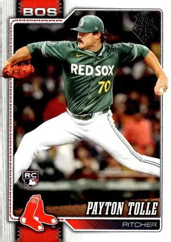 2026 Topps #15 Payton Tolle NM-MT RC Rookie Red Sox ID:81741 - Baseball Card Single