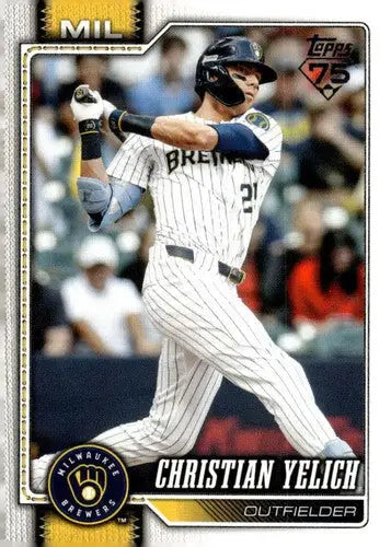 2026 Topps #154 Christian Yelich NM-MT Brewers ID:82067 - Baseball Card Single