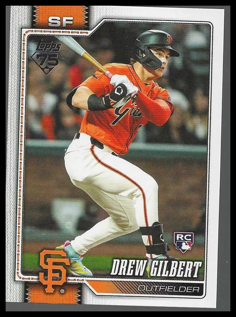2026 Topps #155 Drew Gilbert San Francisco Giants Rookie - Baseball Card Single