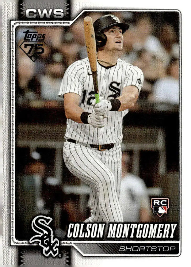 2026 Topps #157 Colson Montgomery NM-MT RC Rookie Chicago White Sox Baseball Card